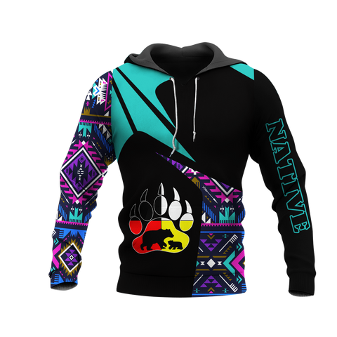 HD0013195 Bear Native American Pride 3D Hoodie