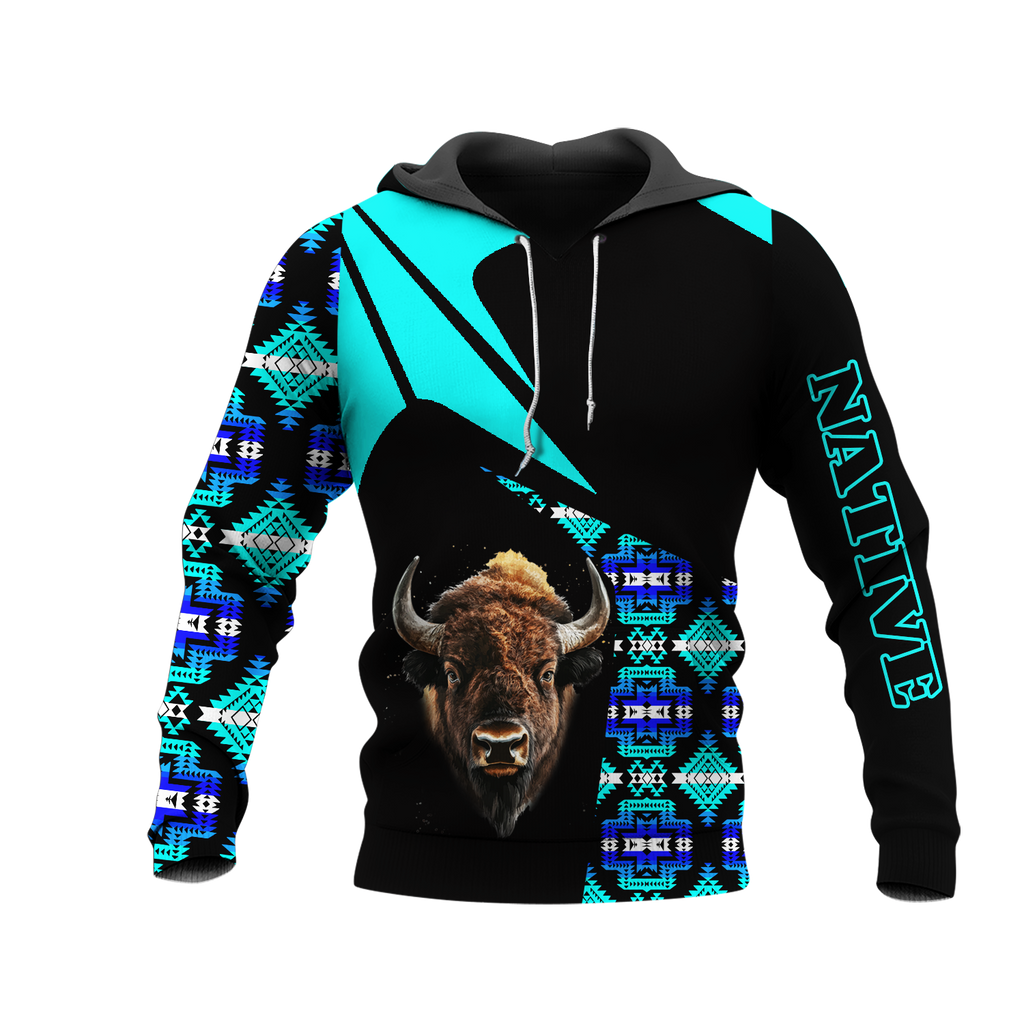 HD0013205 Bison Native American Pride 3D Hoodie