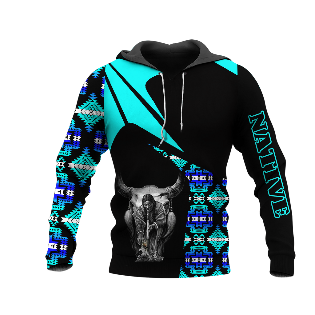 HD0013207 Bison Native American Pride 3D Hoodie