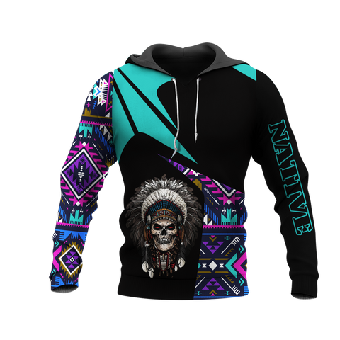 HD0013209 Bison Chief Native American Pride 3D Hoodie