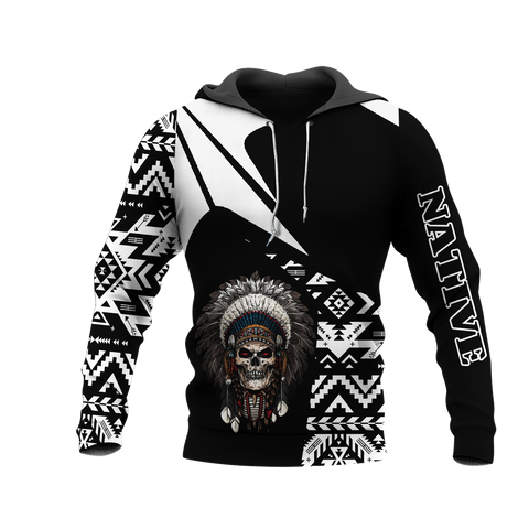 HD0013210 Skull  Native American Pride 3D Hoodie