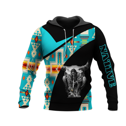 HD0013225 Bison Native American Pride 3D Hoodie