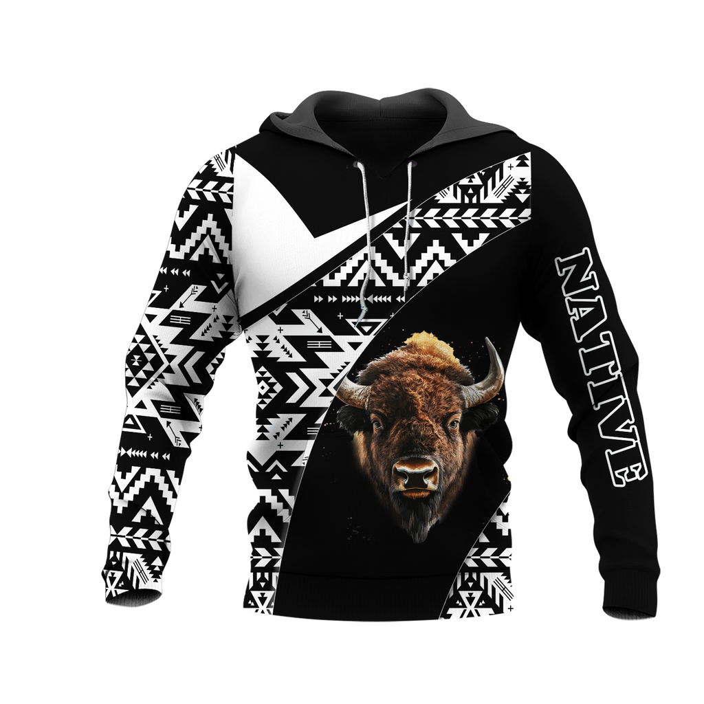 HD0013226 Bison Native American Pride 3D Hoodie