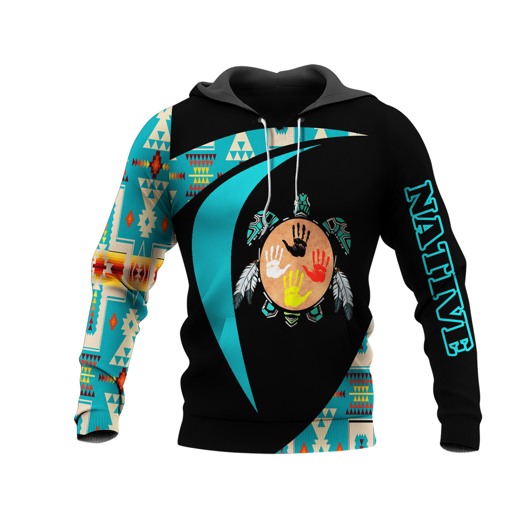 HD0013241 Tribal Turtle  Native American Pride 3D Hoodie