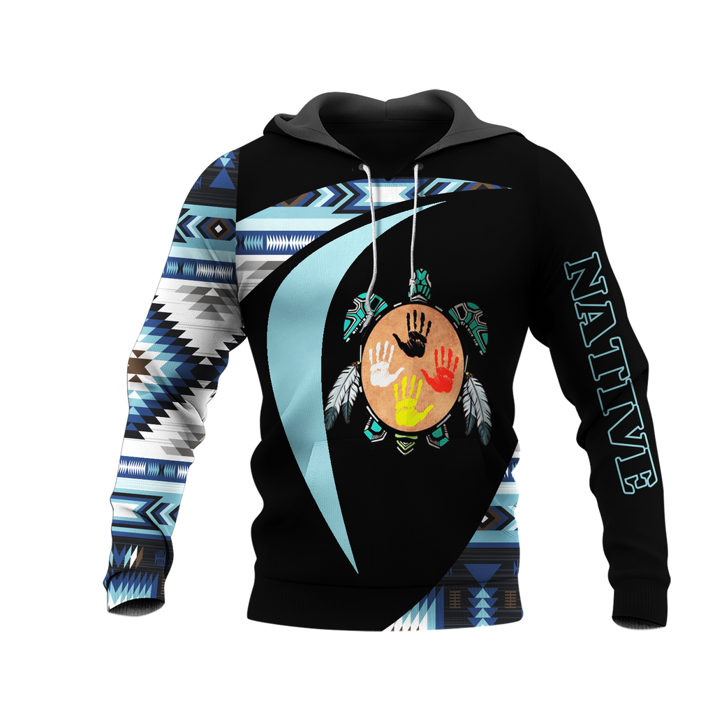 HD0013242 Tribal Turtle  Native American Pride 3D Hoodie