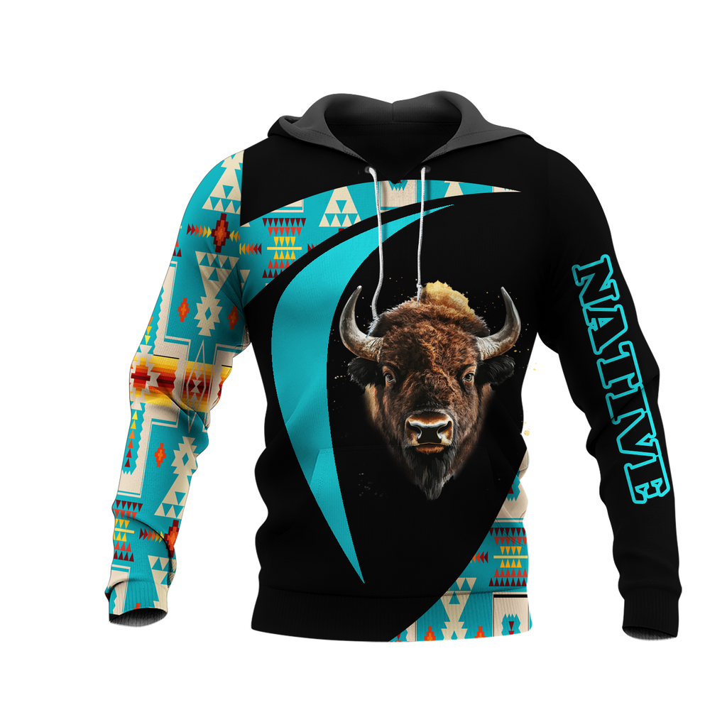 HD0013244 Bison Native American Pride 3D Hoodie