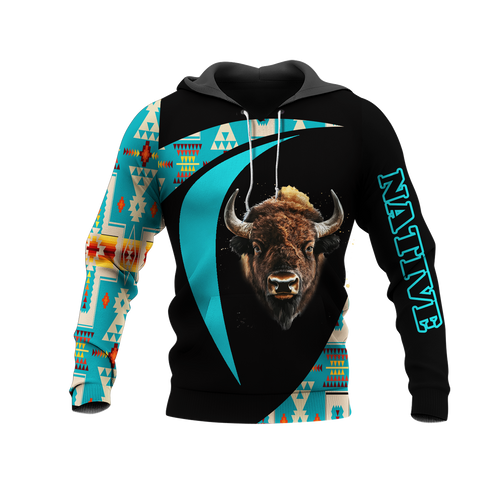 HD0013244 Bison Native American Pride 3D Hoodie