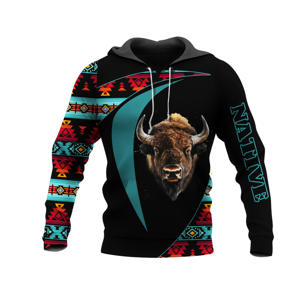 HD0013248 Bison Native American Pride 3D Hoodie