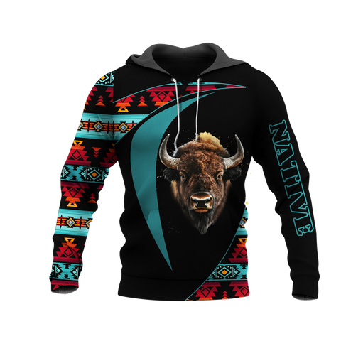 HD0013248 Bison Native American Pride 3D Hoodie