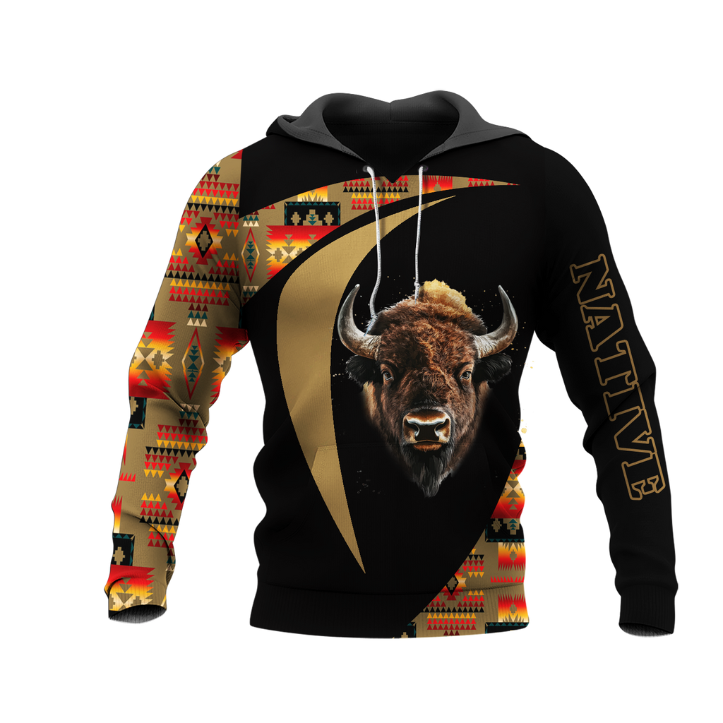 HD0013249 Bison Native American Pride 3D Hoodie