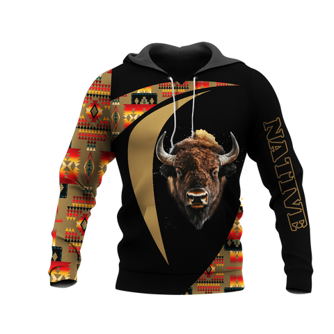 HD0013249 Bison Native American Pride 3D Hoodie