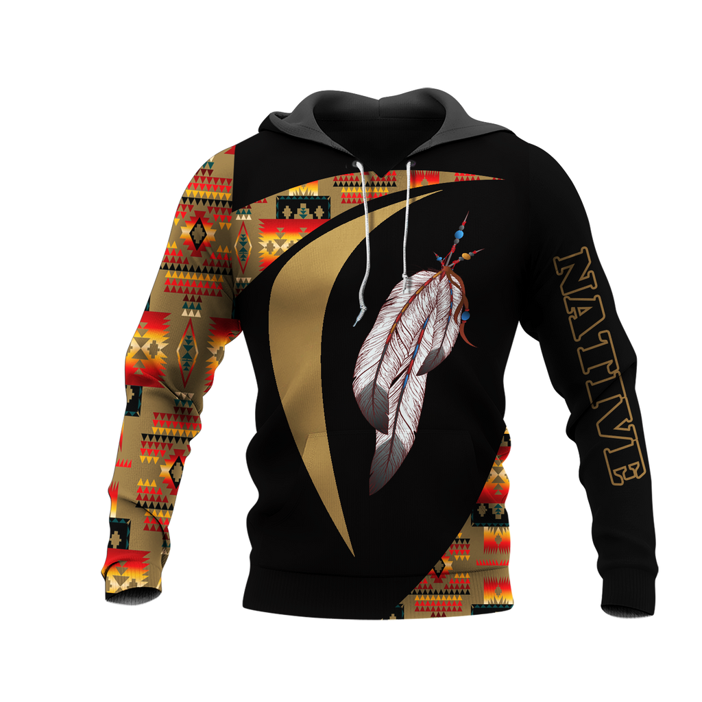 HD0013253 Feather Native American Pride 3D Hoodie