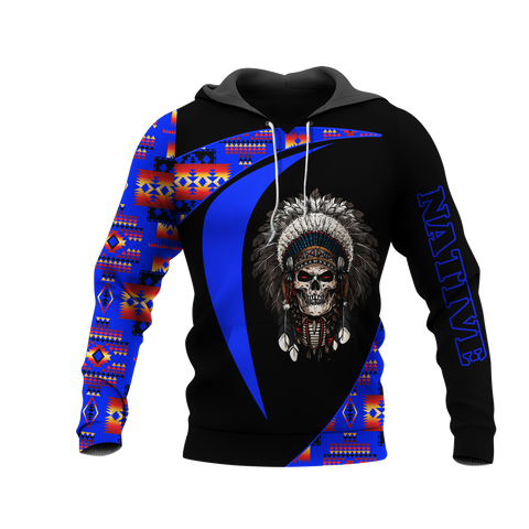 HD0013255 Skull Native American Pride 3D Hoodie