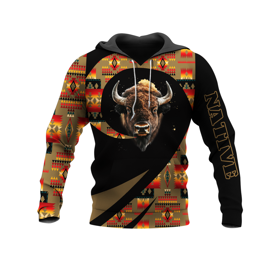 HD0013272 Bear Native American Pride 3D Hoodie