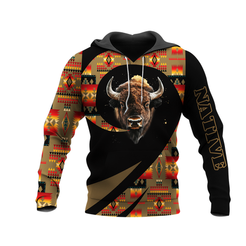 HD0013272 Bear Native American Pride 3D Hoodie