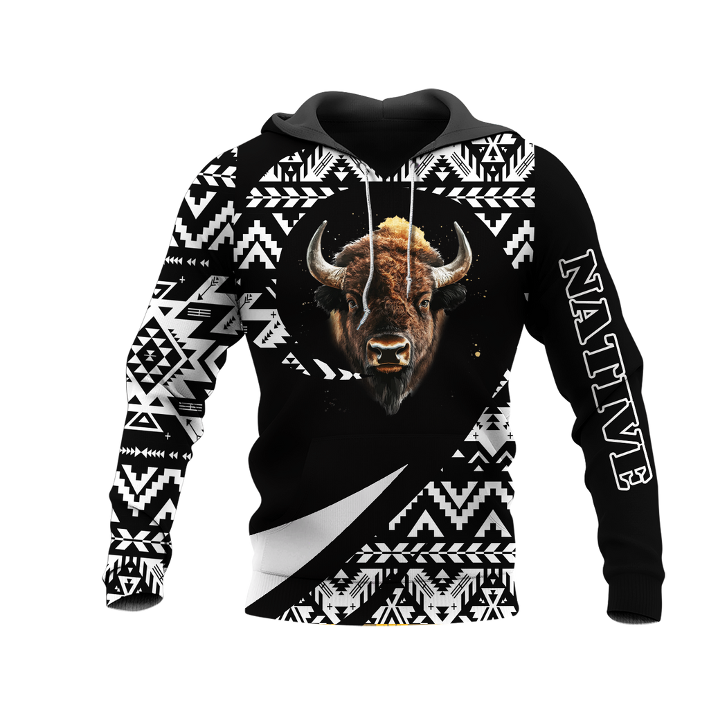 HD0013277 Bison Native American Pride 3D Hoodie