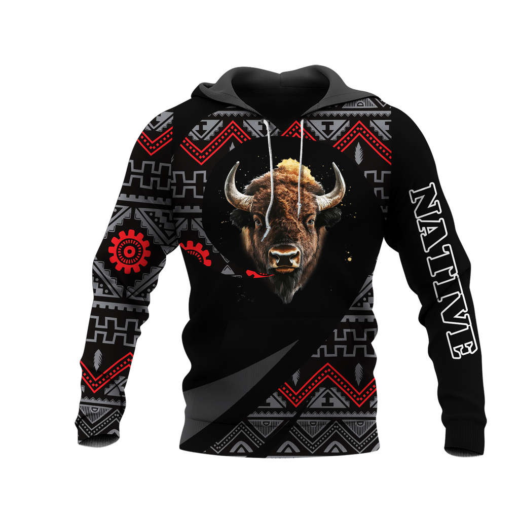 HD0013278 Bison Native American Pride 3D Hoodie