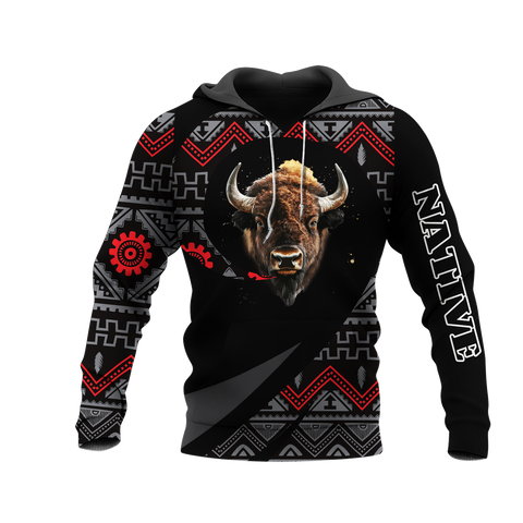 HD0013278 Bison Native American Pride 3D Hoodie