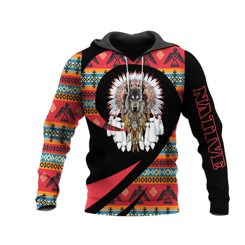 HD0013279 Bison Native American Pride 3D Hoodie