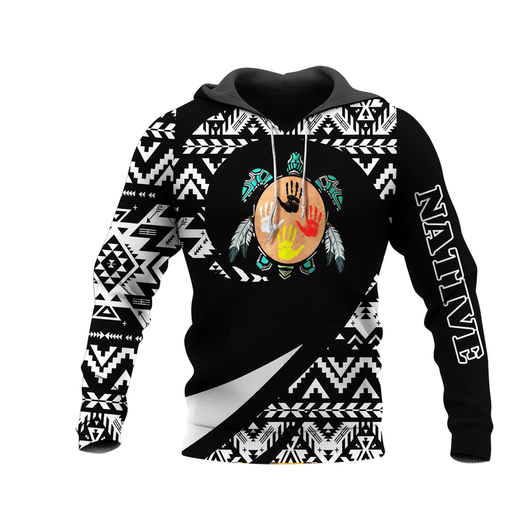 HD0013281 Tribal Turtle Native American Pride 3D Hoodie