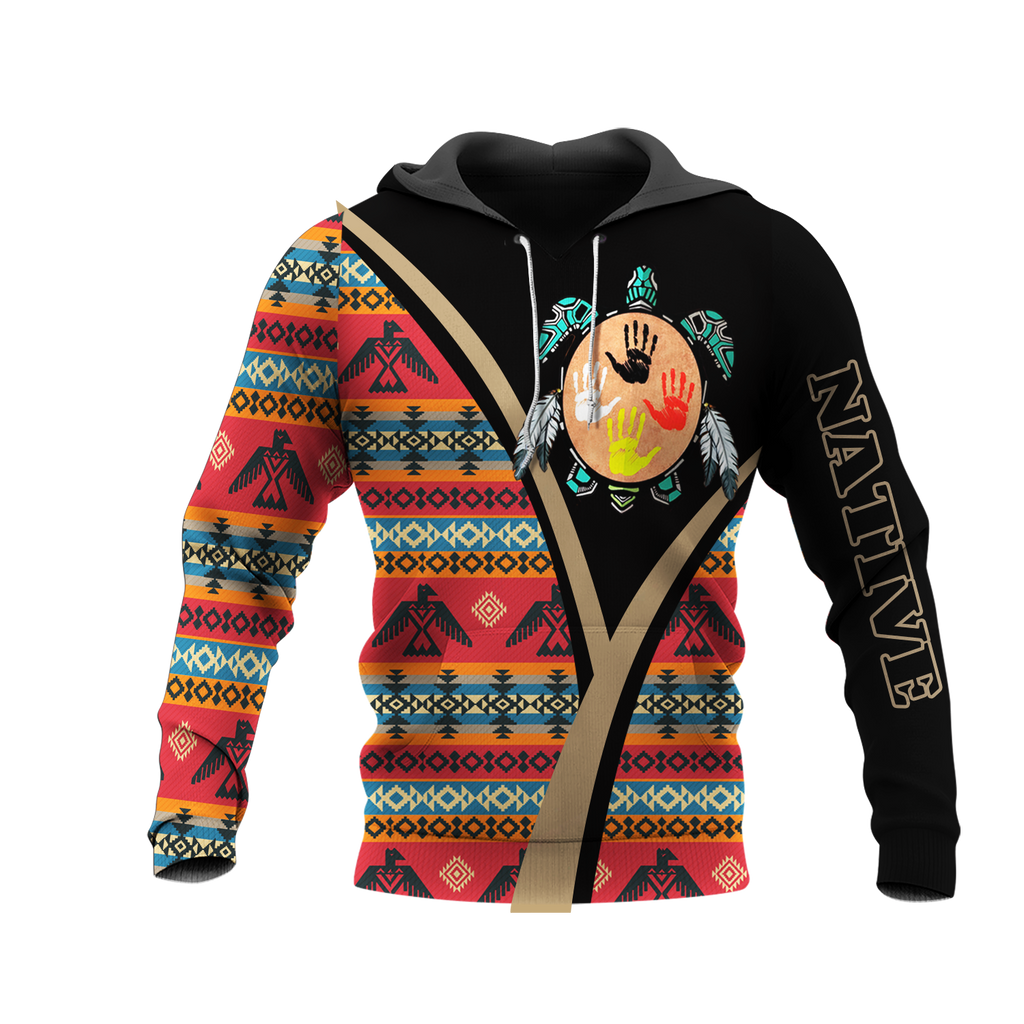 HD0013283 Tribal Turtle Native American Pride 3D Hoodie