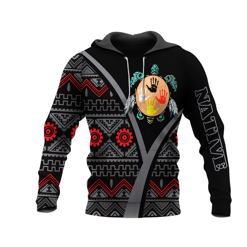 HD0013284 Tribal Turtle Native American Pride 3D Hoodie