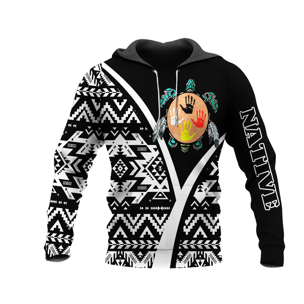 HD0013285 Tribal Turtle Native American Pride 3D Hoodie