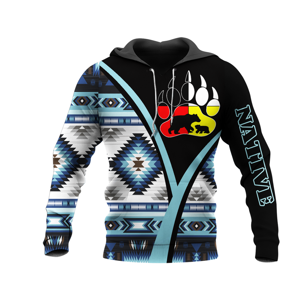 HD0013289 Bear Symbol Native American Pride 3D Hoodie