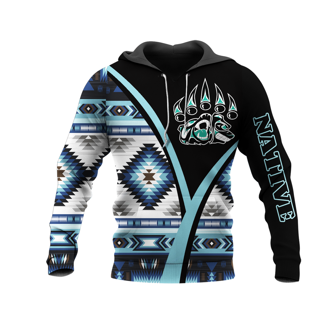 HD0013290 Bear Symbol Native American Pride 3D Hoodie