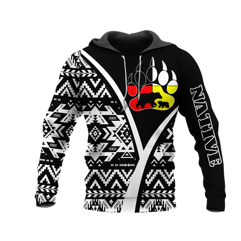 HD0013291 Bear Symbol Native American Pride 3D Hoodie