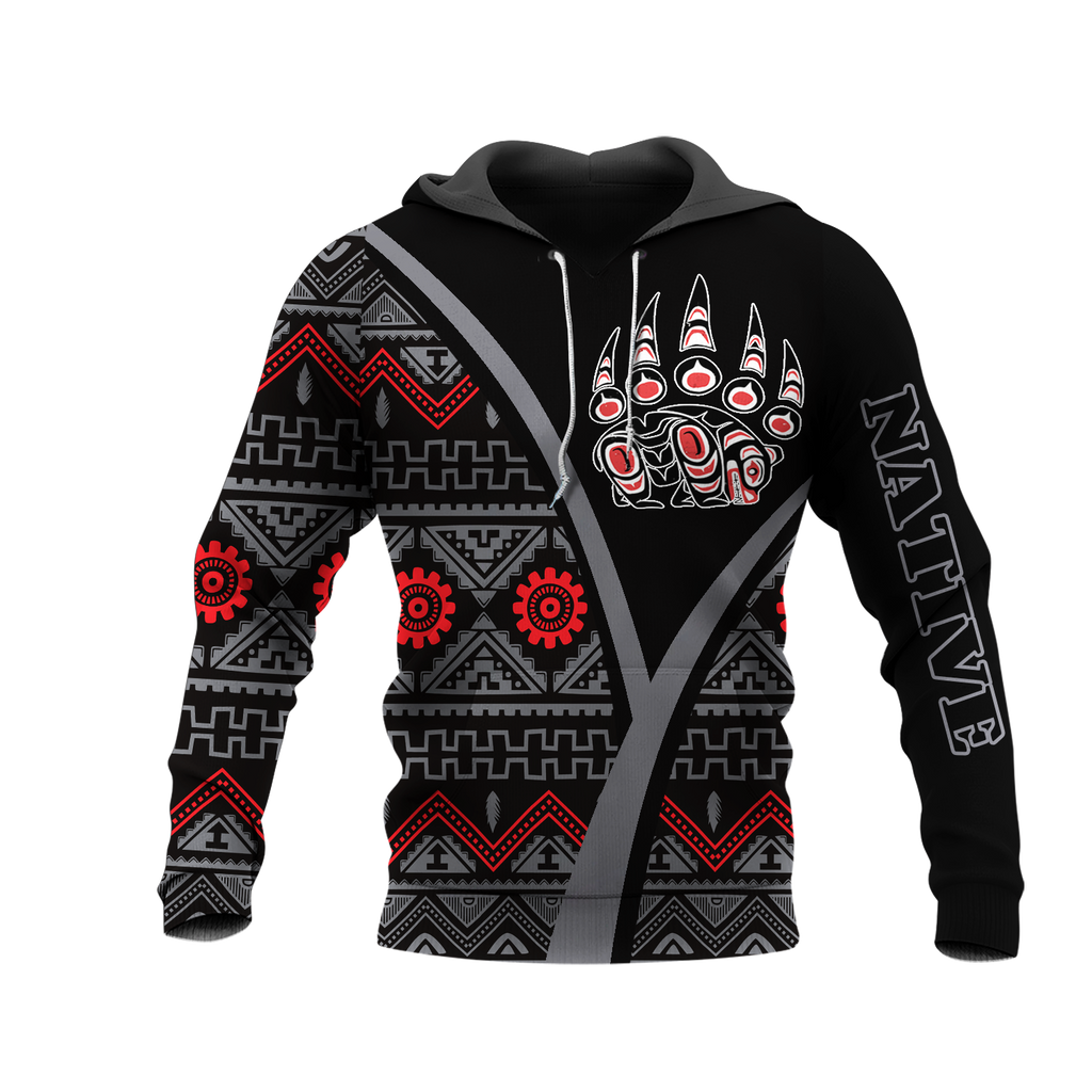 HD0013293 Bear Symbol Native American Pride 3D Hoodie