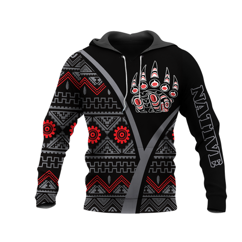 HD0013293 Bear Symbol Native American Pride 3D Hoodie