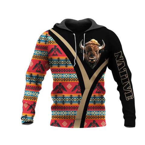 HD0013297 Bison Native American Pride 3D Hoodie