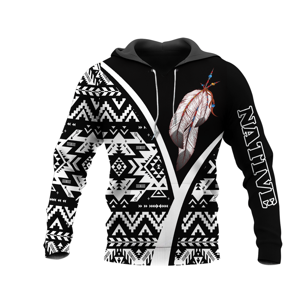 HD0013299 Feather  Native American Pride 3D Hoodie