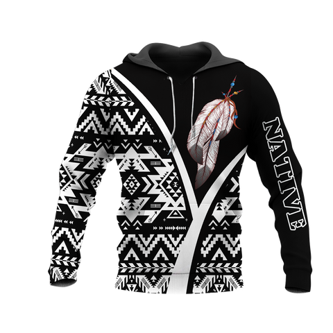 HD0013299 Feather  Native American Pride 3D Hoodie