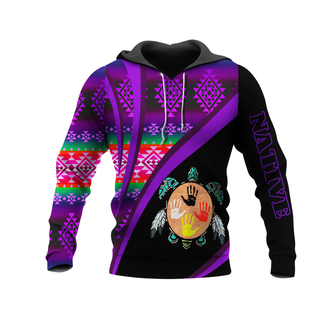 HD0013317 Tribal Turtle Native American Pride 3D Hoodie