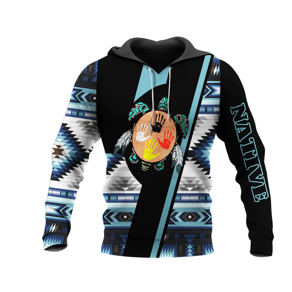 HD0013318 Tribal Turtle Native American Pride 3D Hoodie