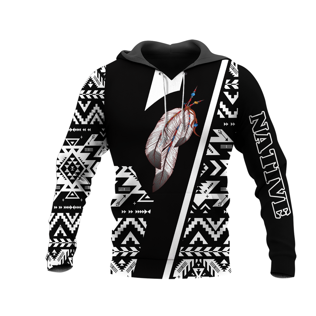 HD0013321 Feather  Native American Pride 3D Hoodie