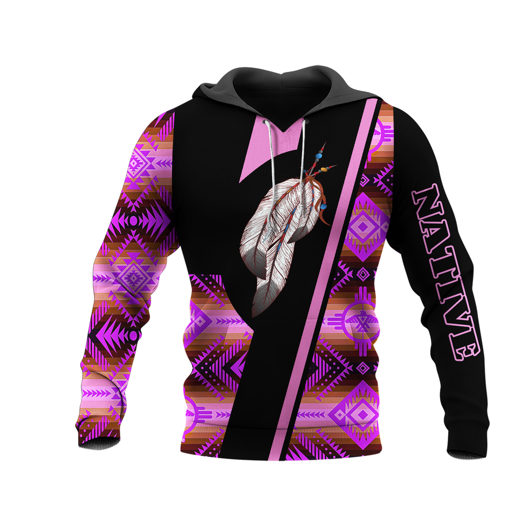 HD0013322 Feather  Native American Pride 3D Hoodie