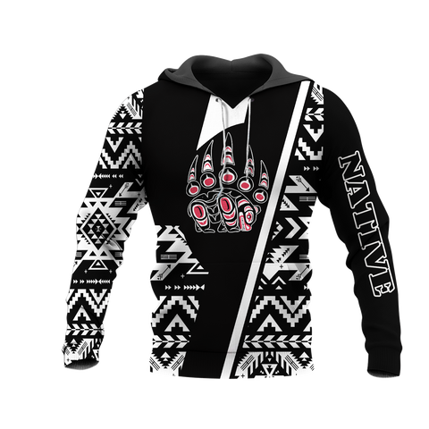 HD0013327 Bear Native American Pride 3D Hoodie