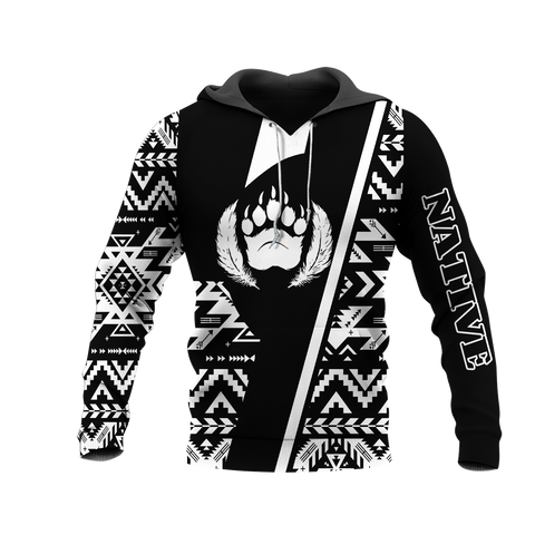 HD0013333 Bear Native American Pride 3D Hoodie