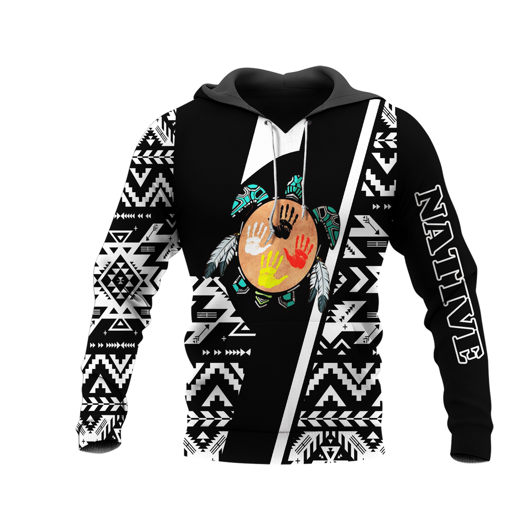 HD0013340 Tribal Turtle Native American Pride 3D Hoodie