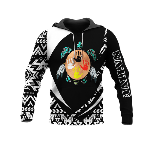 HD0013341 Tribal Turtle Native American Pride 3D Hoodie