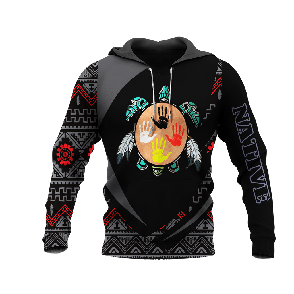 HD0013342 Tribal Turtle Native American Pride 3D Hoodie