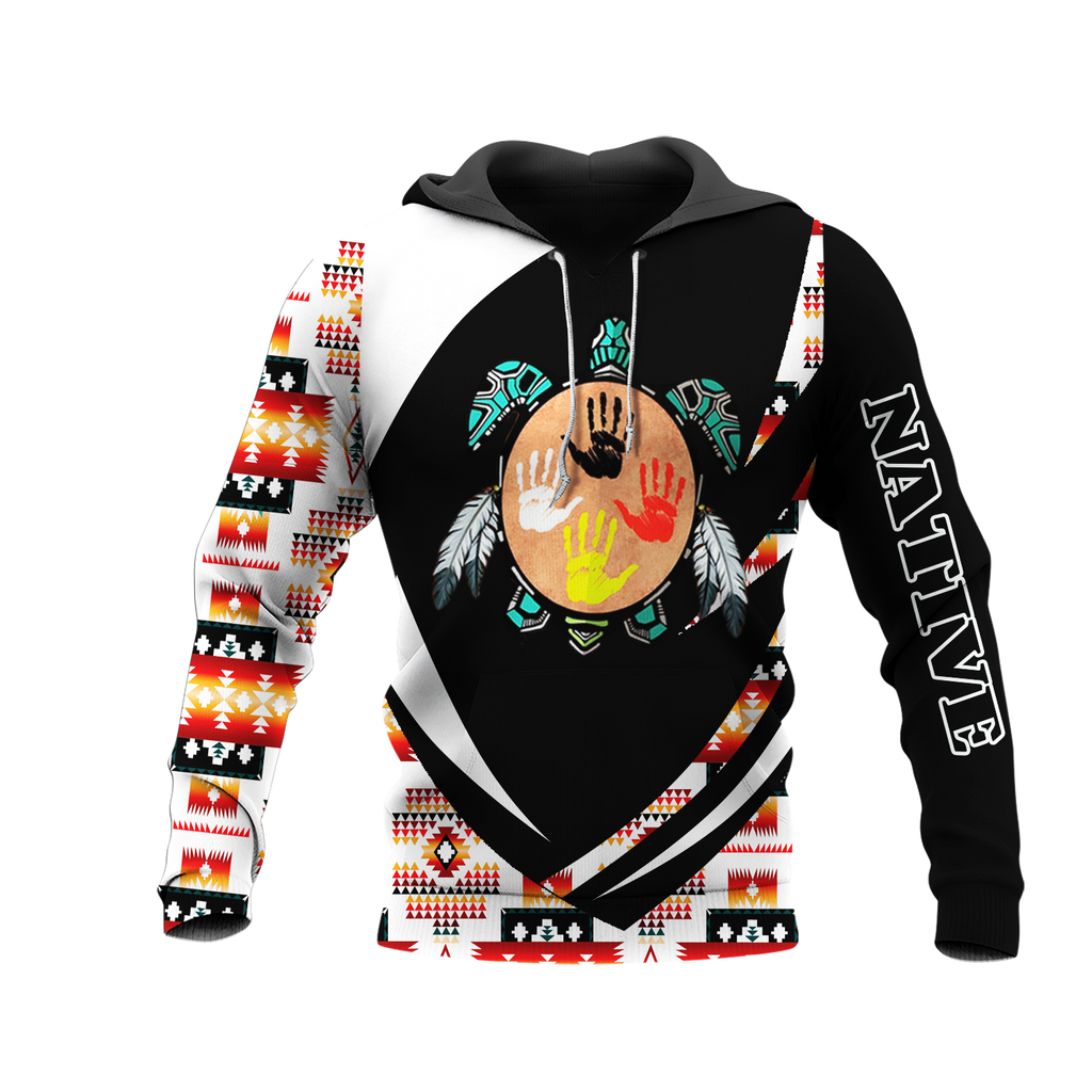 HD0013344 Tribal Turtle Native American Pride 3D Hoodie