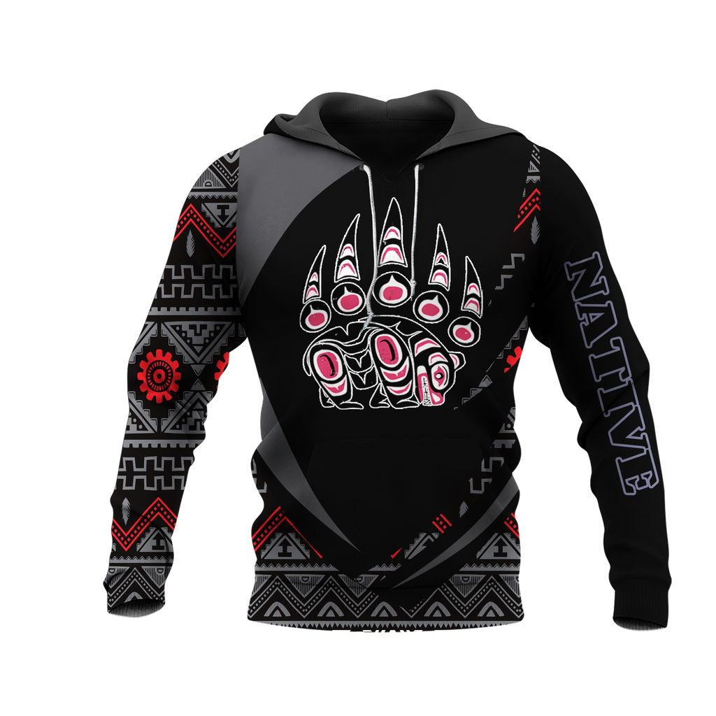 HD0013353 Bear Native American Pride 3D Hoodie