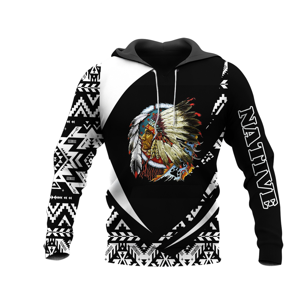 HD0013365 Cheif Native American Pride 3D Hoodie