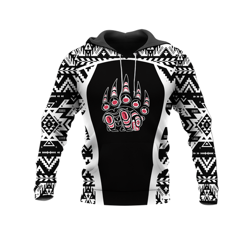 HD0013373 Bear Native American Pride 3D Hoodie