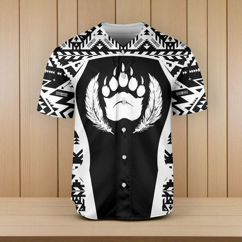 HD0013374 Bear Native American Baseball Jersey