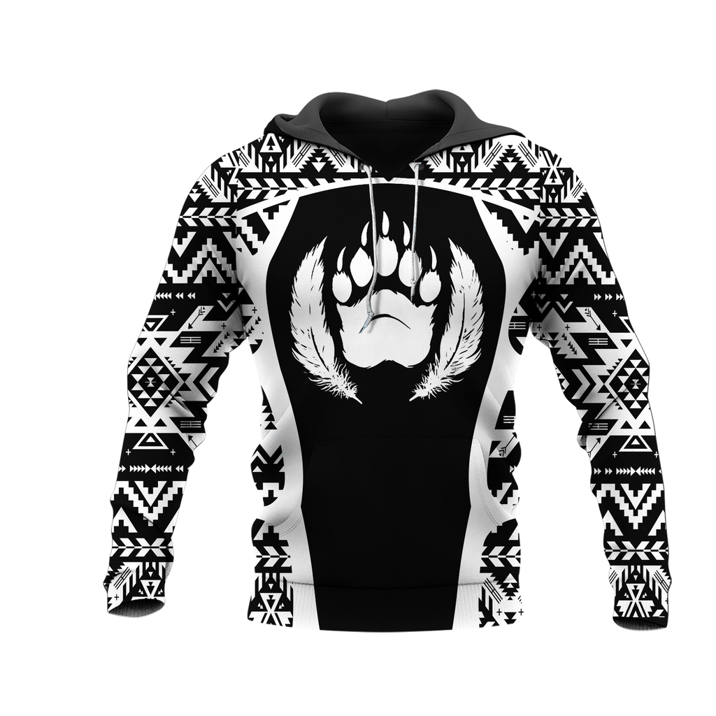 HD0013374 Bear Native American Pride 3D Hoodie